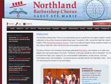 Tablet Screenshot of northlandchorus.com